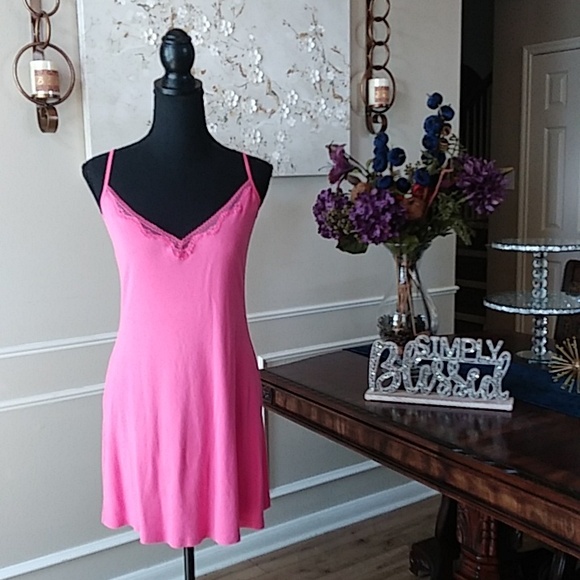 Victoria's Secret Cotton Pink Slip Nighie. Size S - Picture 1 of 16